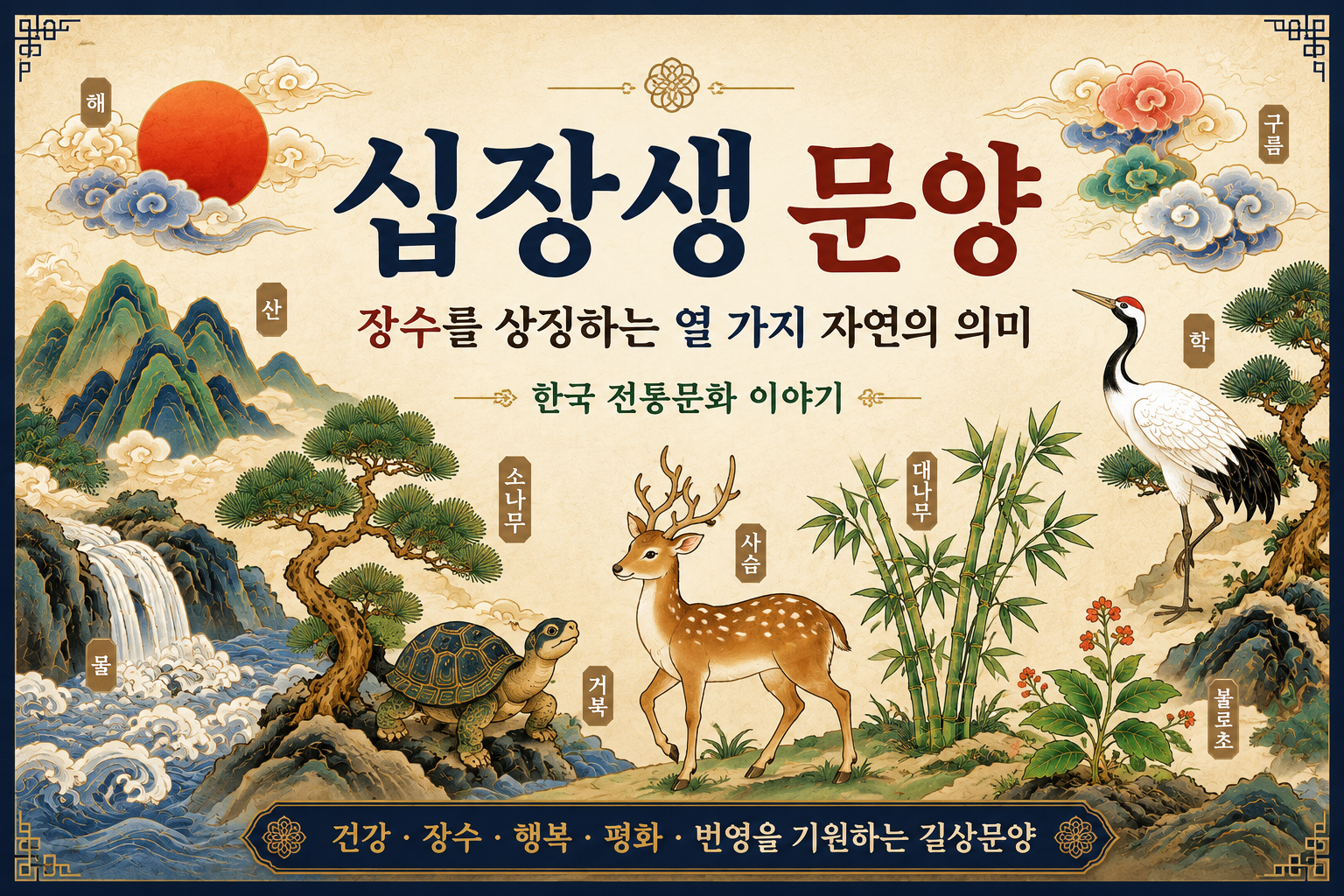 십장생 문양 썸네일